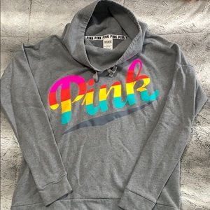 PINK funnel neck sweatshirt